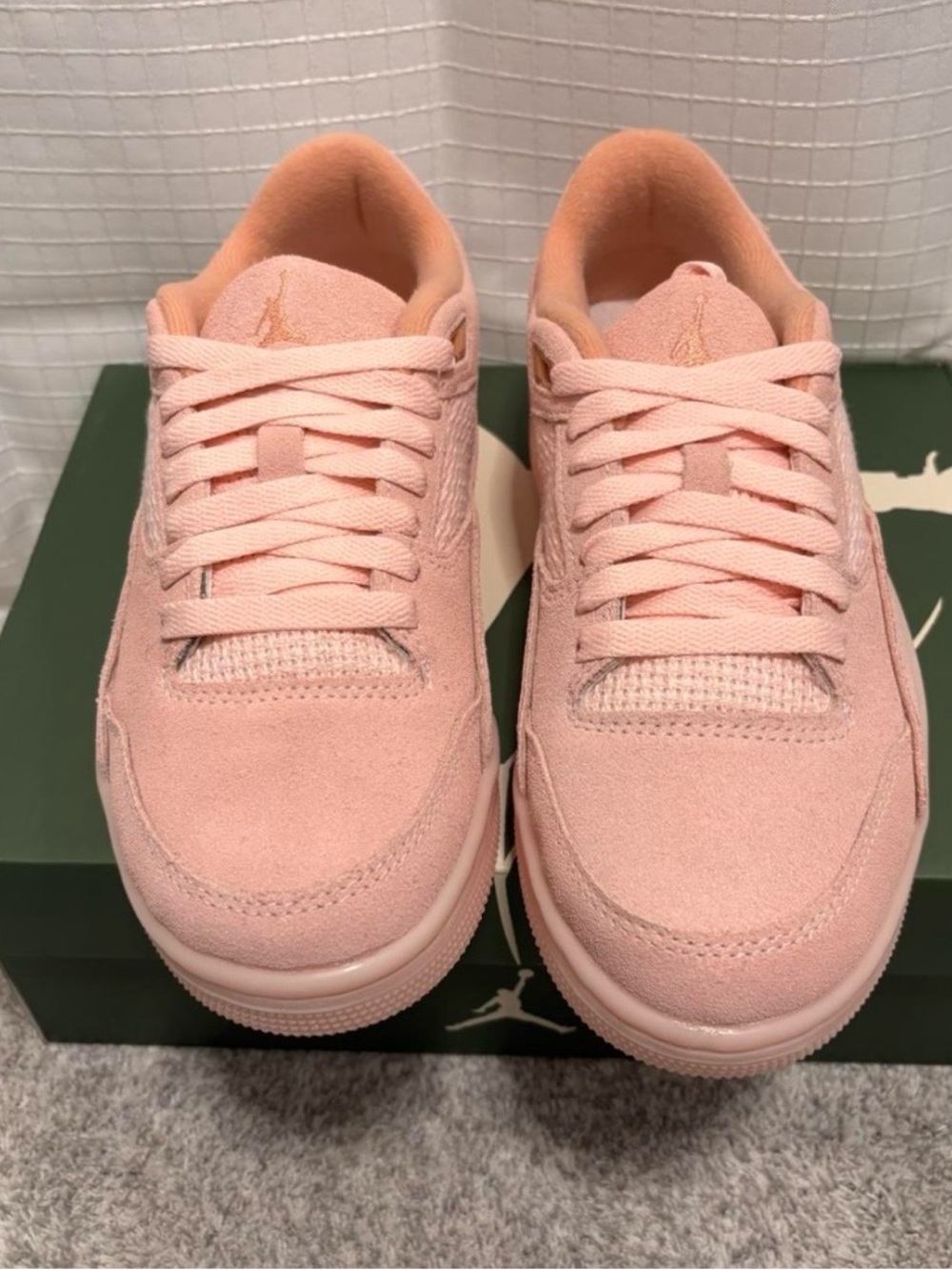 Air Jordan Flight Court Atmosphere Sneakers Suede Light Madder Root Womens 6.5 - Picture 2 of 7